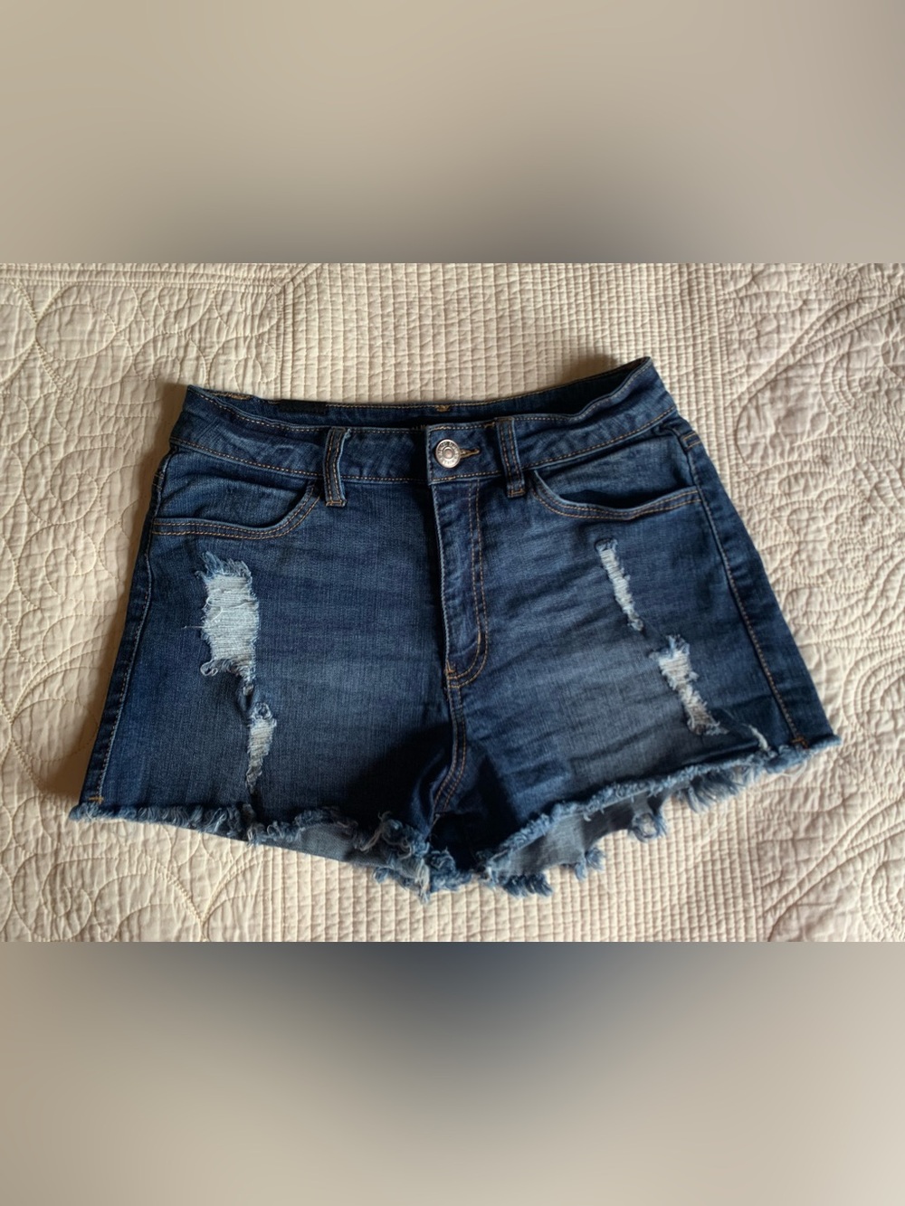 Almost Famous distressed denim shorts